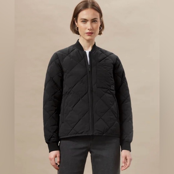 Frank & Oak The Skyline Reversible Bomber in Sand - Picture 1 of 7